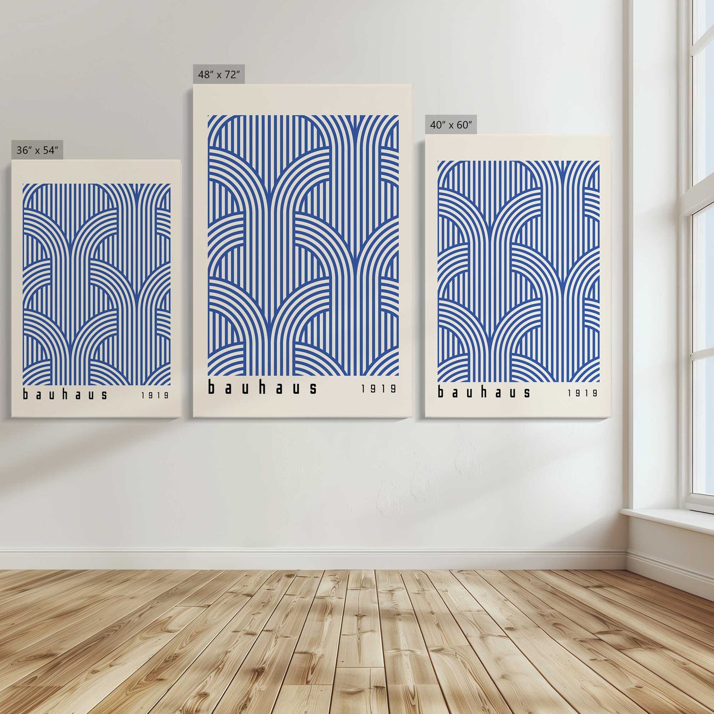 [Color:Stretched Canvas], Image showing the size comparisons