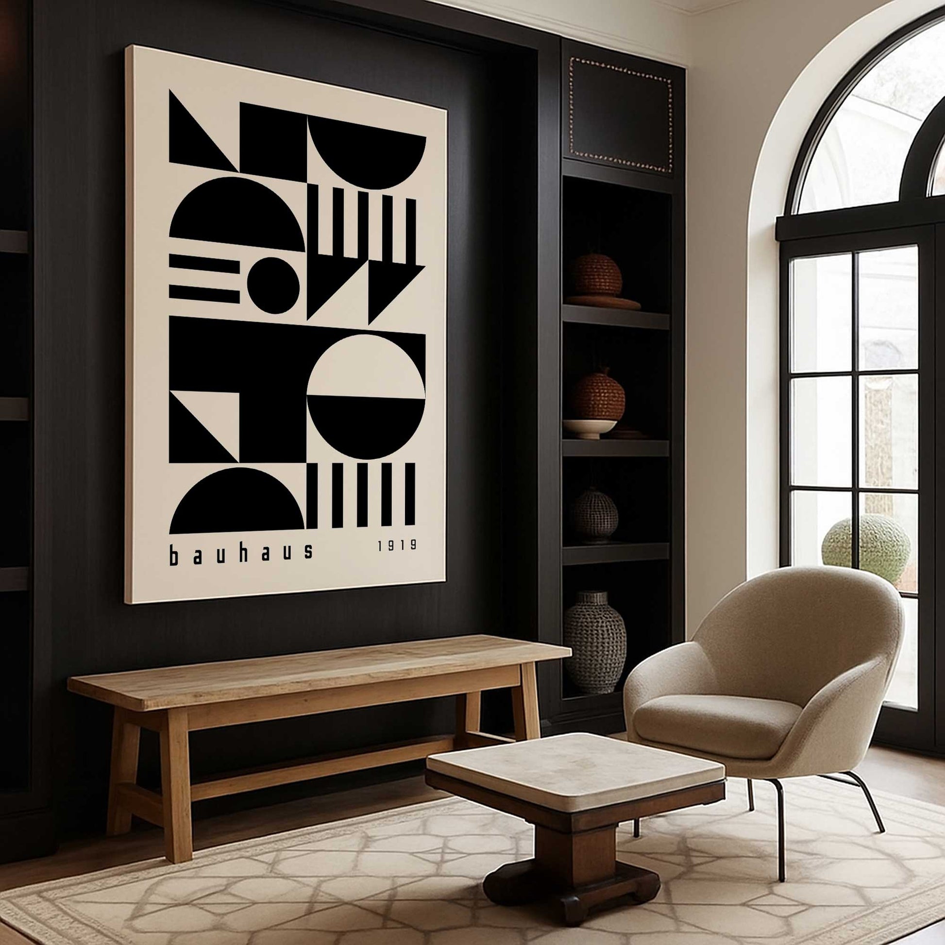 [Color:Stretched Canvas], Picture of art in a room