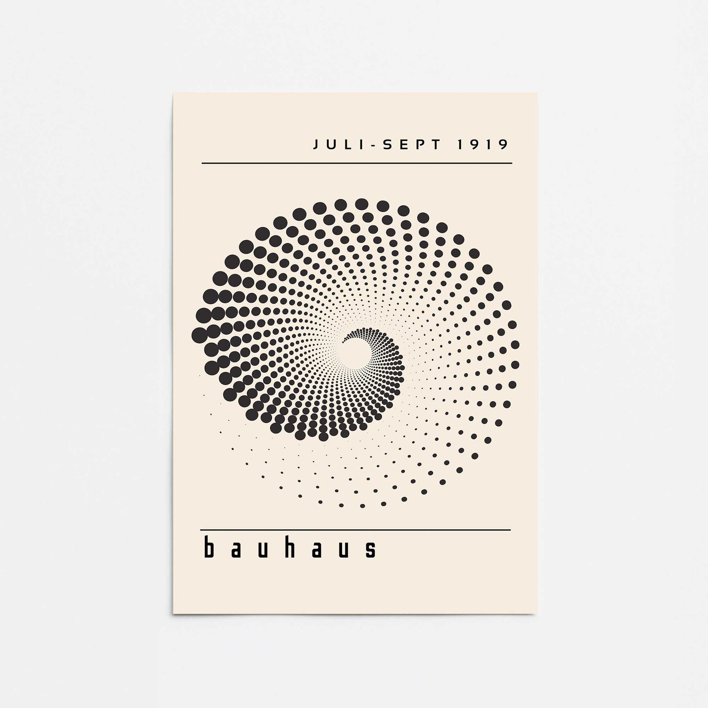 Bauhaus Optical Revolution Promotional Rolled Print