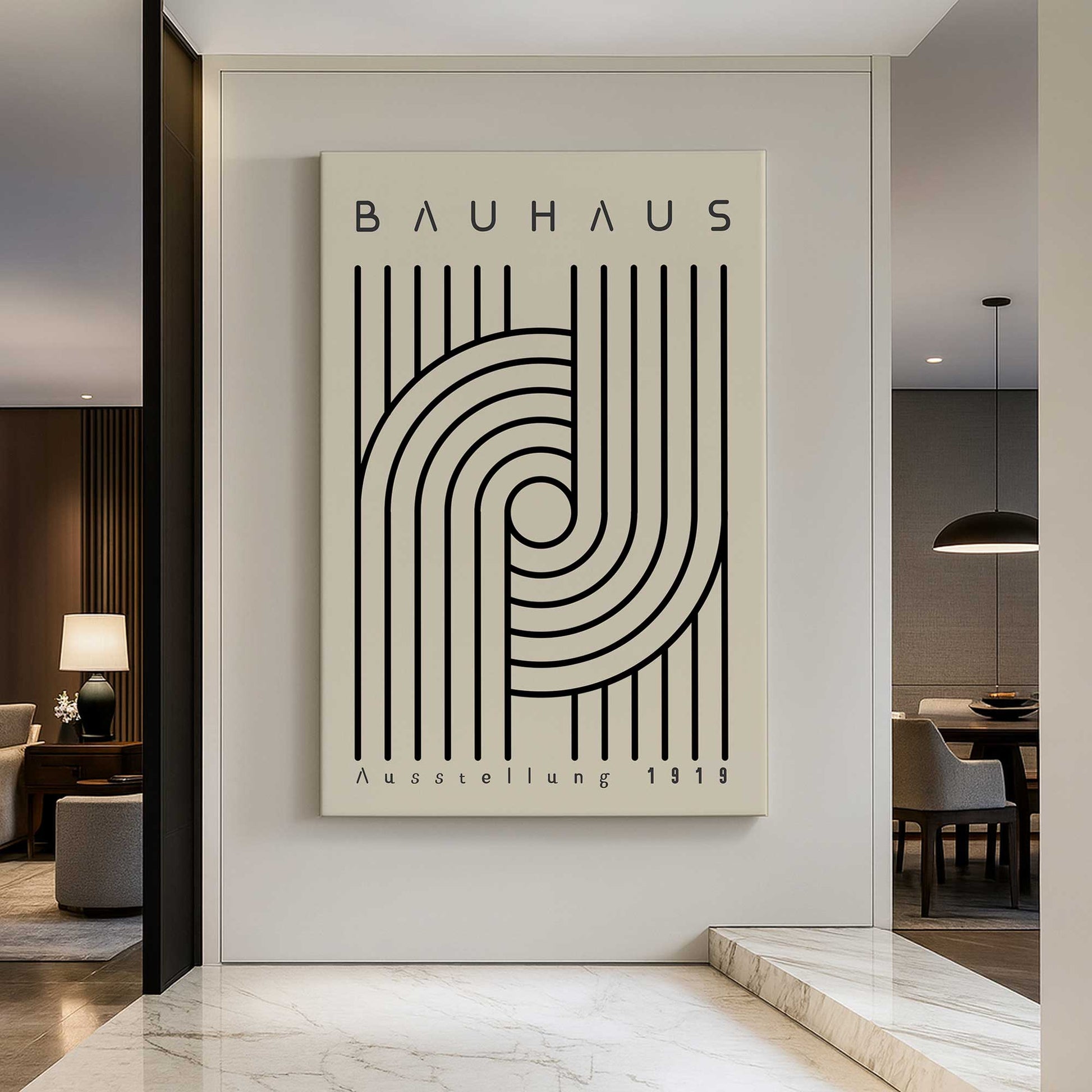 [Color:Stretched Canvas], Picture of art in a room