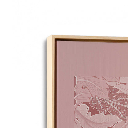 [Color:American Maple], Picture of art in a American Maple frame at an angle