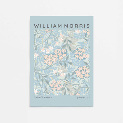 Pale Blue Jasmine by William Morris Promotional Rolled Print