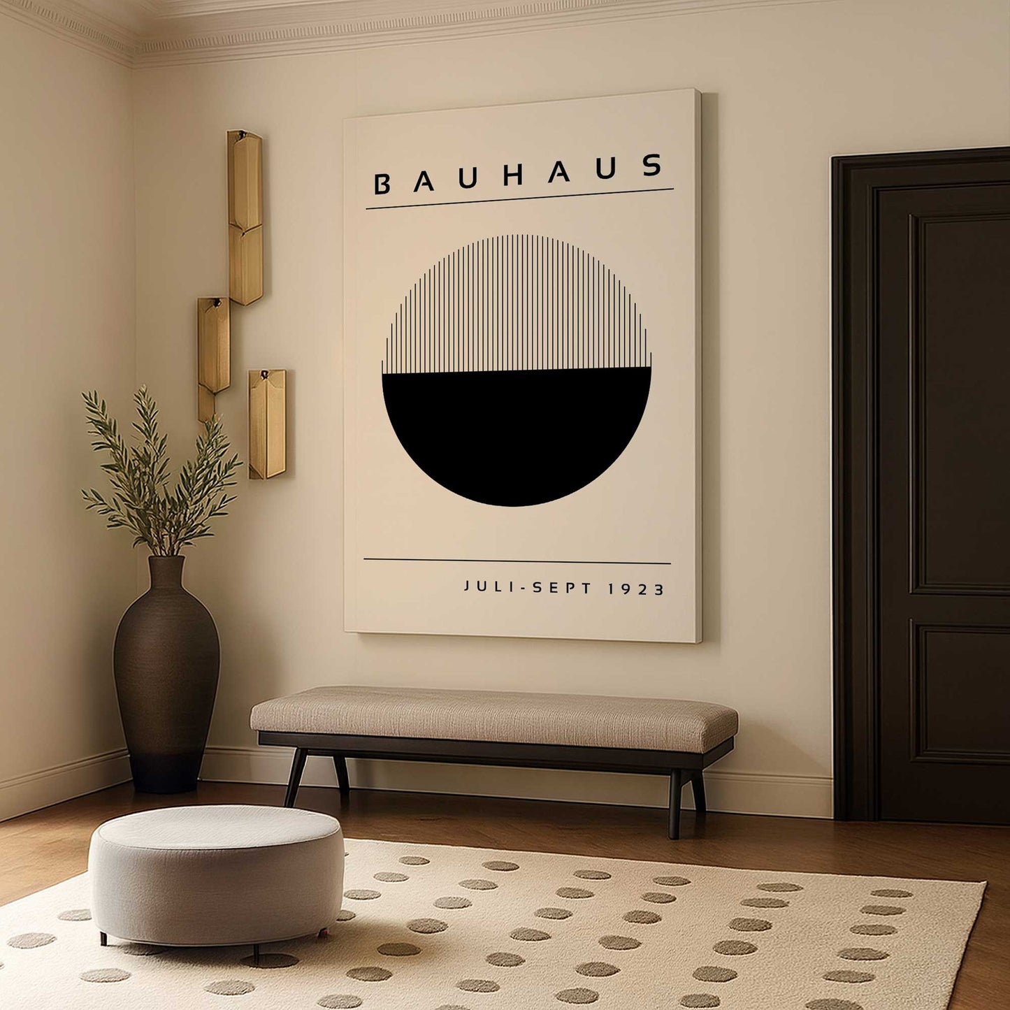 [Color:Stretched Canvas], Picture of art in a room