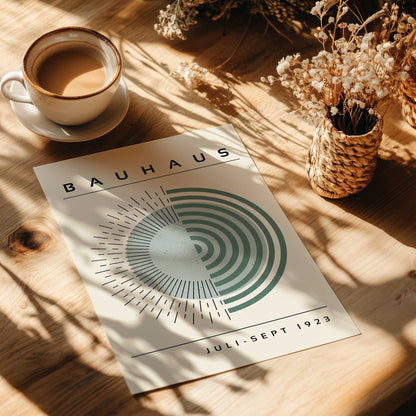 Bauhaus Echoing Rays Print