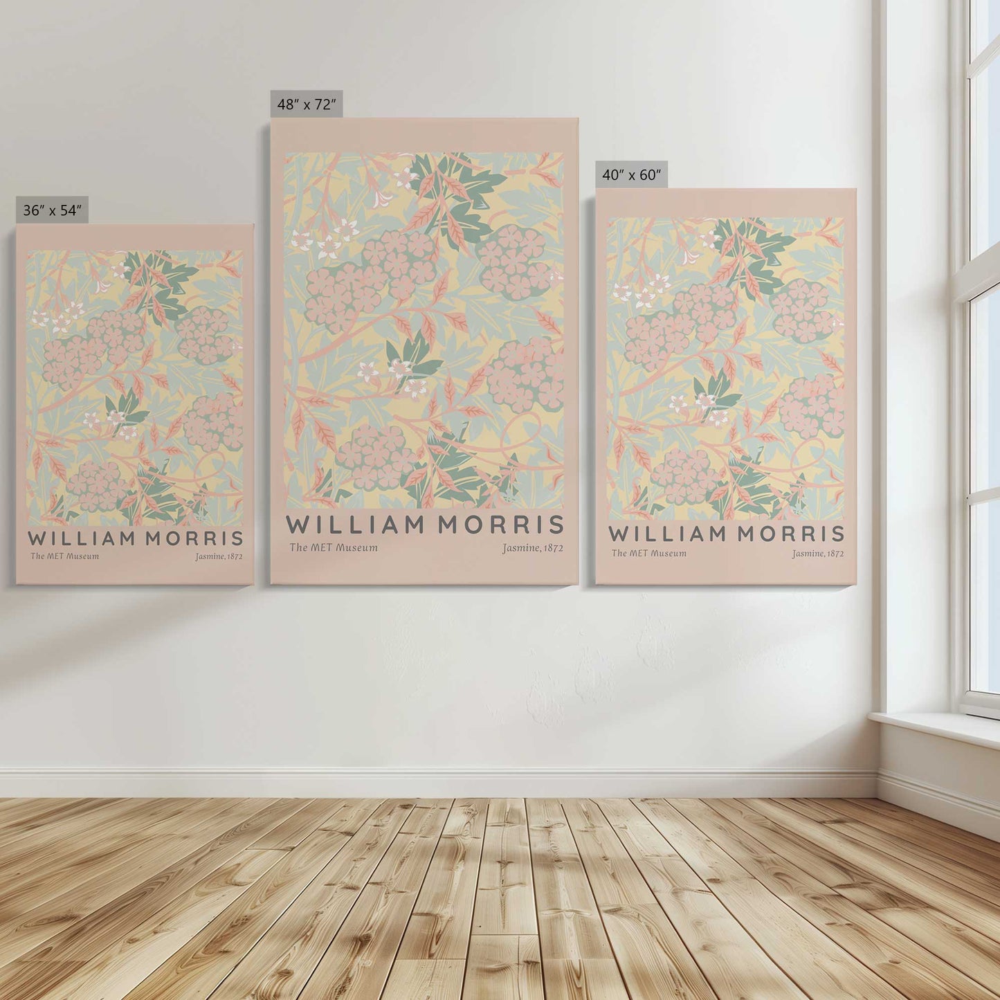 [Color:Stretched Canvas], Image showing the size comparisons