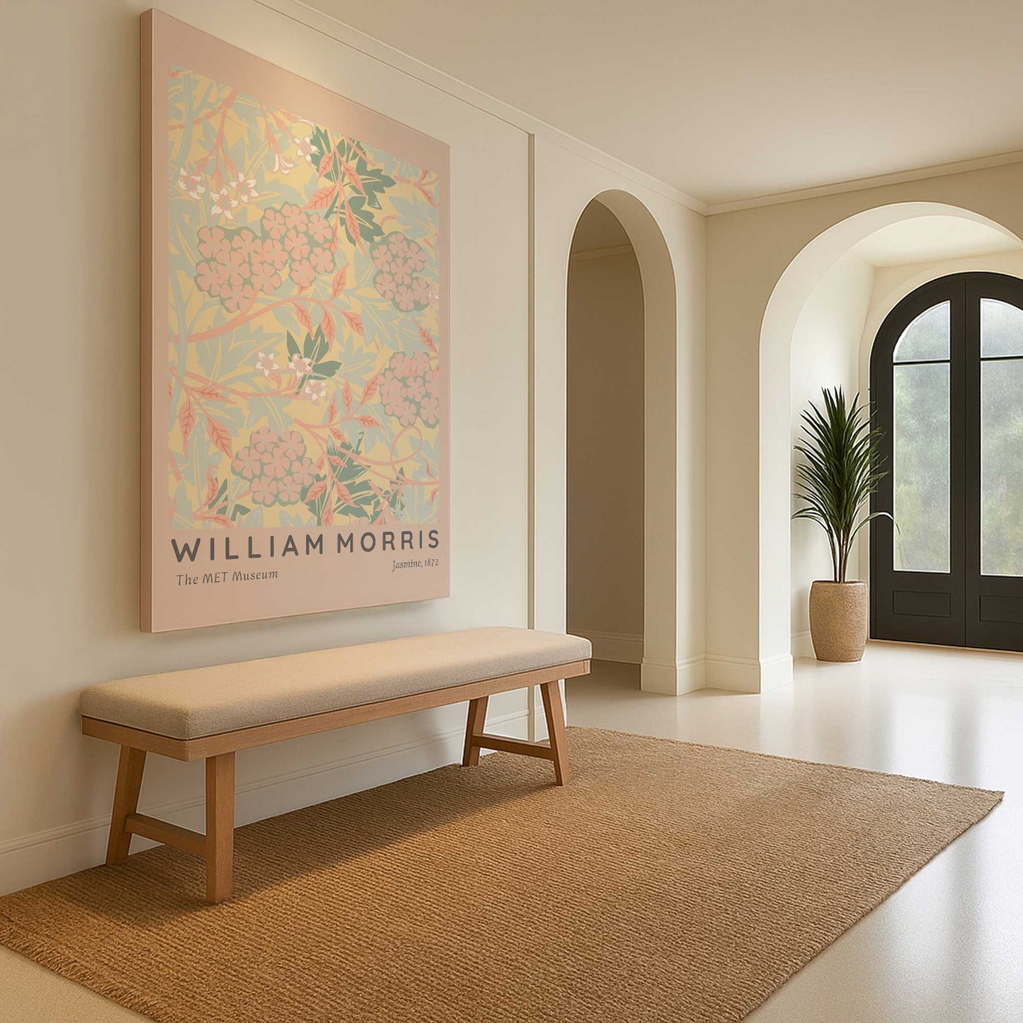 [Color:Stretched Canvas], Picture of art in a room