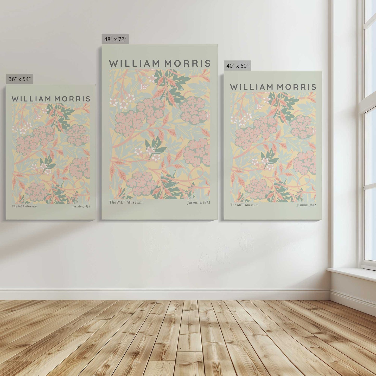[Color:Stretched Canvas], Image showing the size comparisons