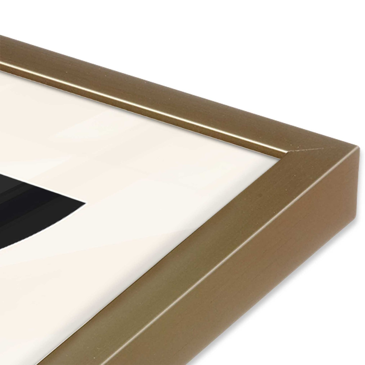 [Color:Brushed Gold], Picture of art in a Brushed Gold frame of the corner