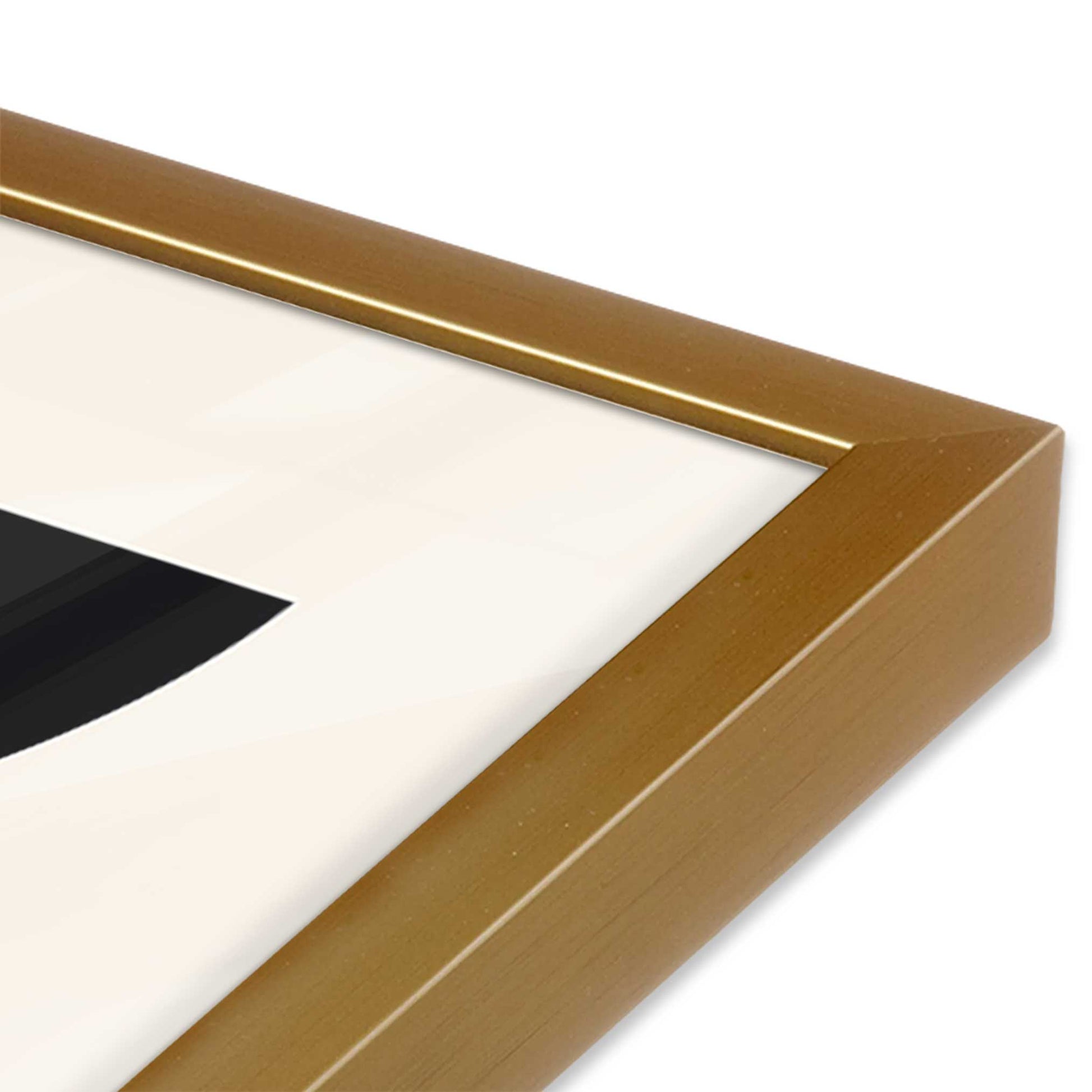 [Color:Polished Gold], Picture of art in a Polished Gold frame of the corner