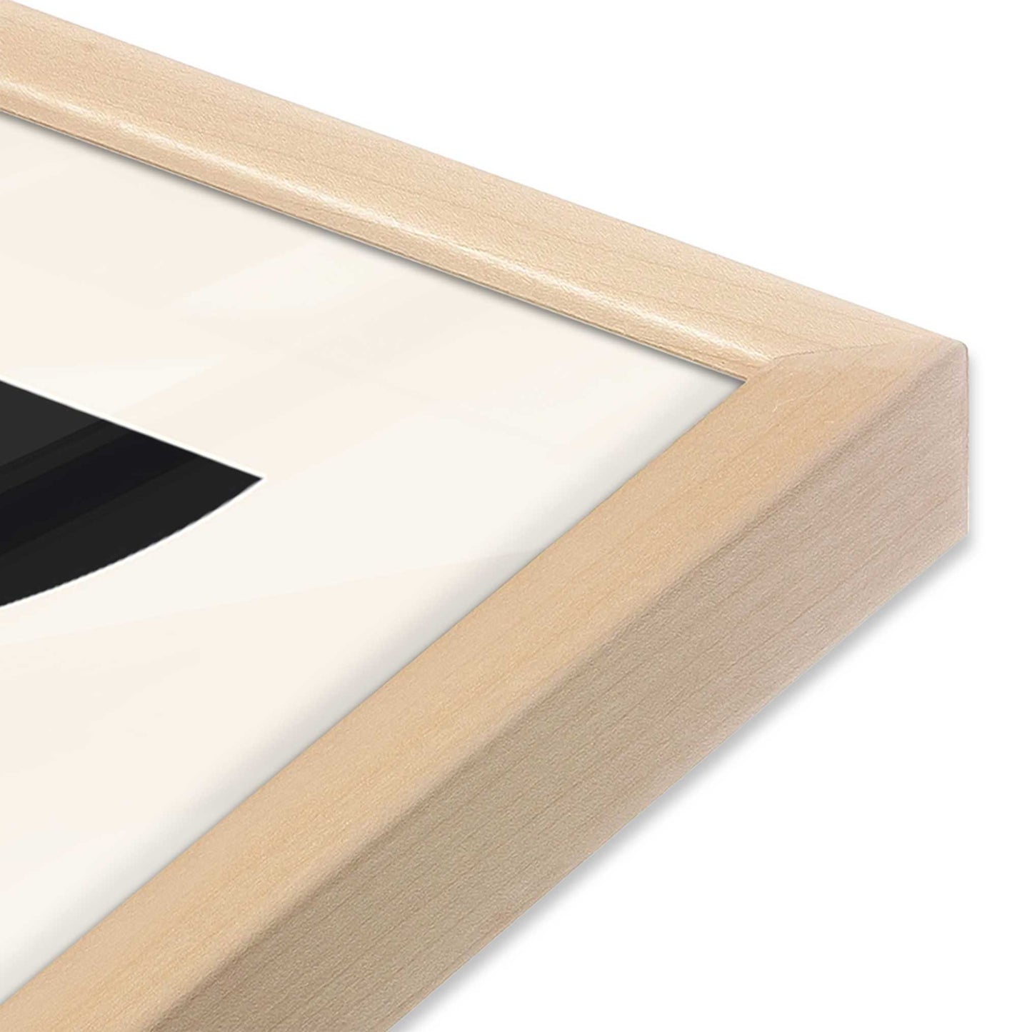 [Color:Raw Maple], Picture of art in a Raw Maple frame of the corner