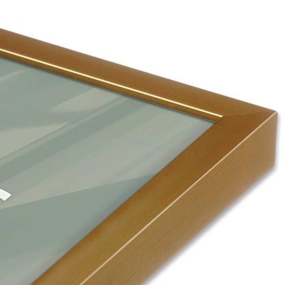 [Color:Polished Gold], Picture of art in a Polished Gold frame at an angle