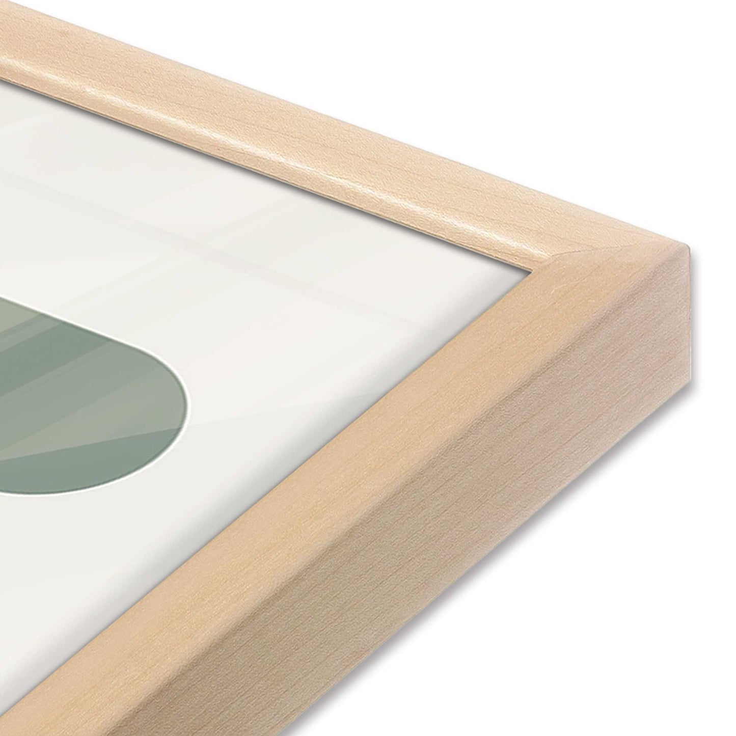 [Color:Raw Maple], Picture of art in a Raw Maple frame at an angle