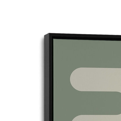 [Color:Satin Black], Picture of art in a Satin Black frame at an angle