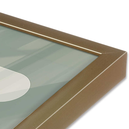 [Color:Brushed Gold], Picture of art in a Brushed Gold frame at an angle