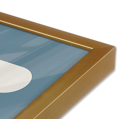 [Color:Polished Gold], Picture of art in a Polished Gold frame at an angle