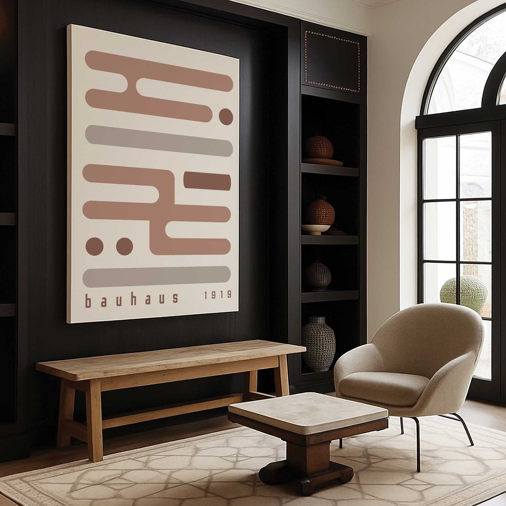 [Color:Stretched Canvas], Picture of art in a room