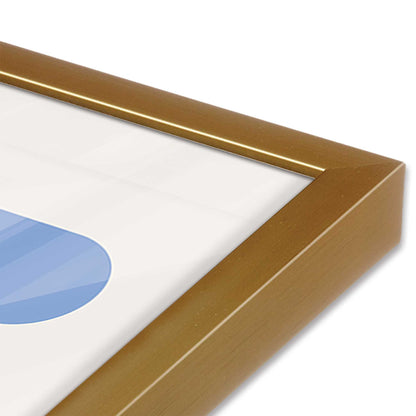 [Color:Polished Gold], Picture of art in a Polished Gold frame at an angle