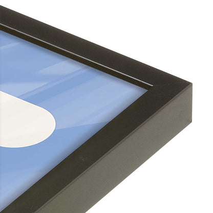 [Color:Satin Black], Picture of art in a Satin Black frame at an angle