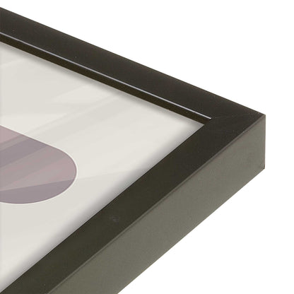 [Color:Satin Black], Picture of art in a Satin Black frame at an angle