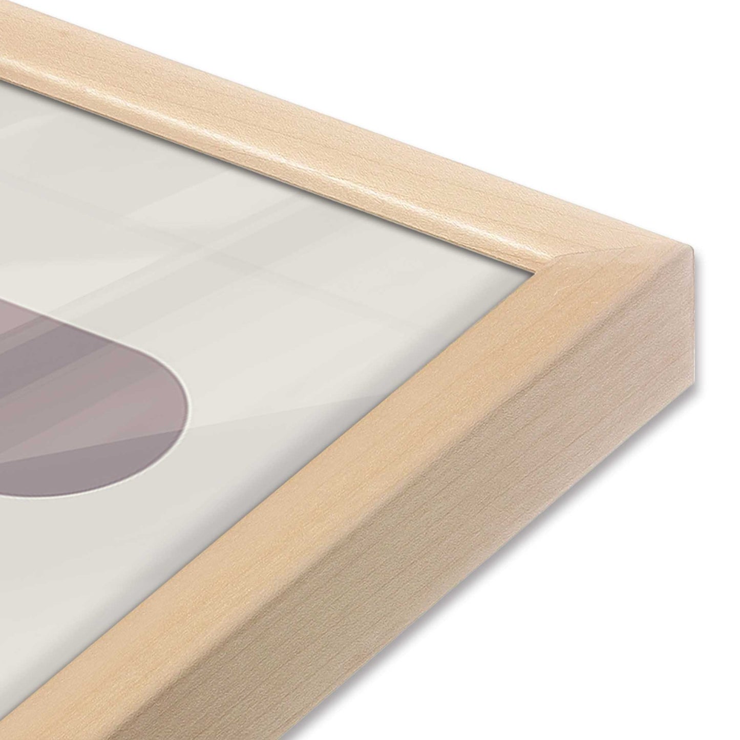 [Color:Raw Maple], Picture of art in a Raw Maple frame at an angle