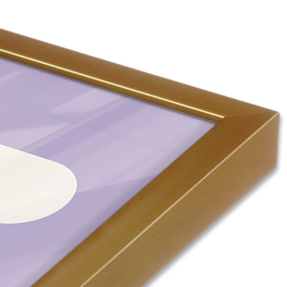 [Color:Polished Gold], Picture of art in a Polished Gold frame at an angle