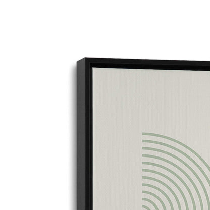 [Color:Satin Black], Picture of art in a Satin Black frame at an angle