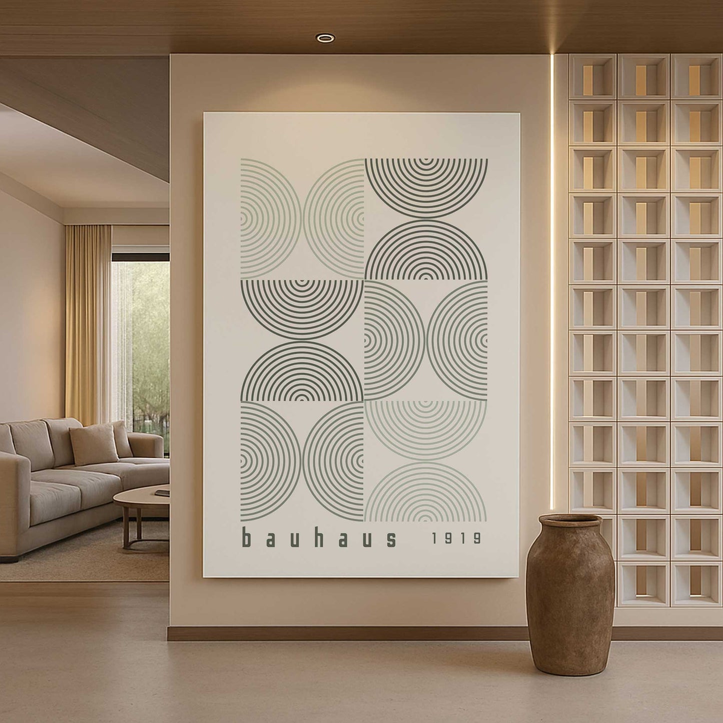 [Color:Stretched Canvas], Picture of art in a room