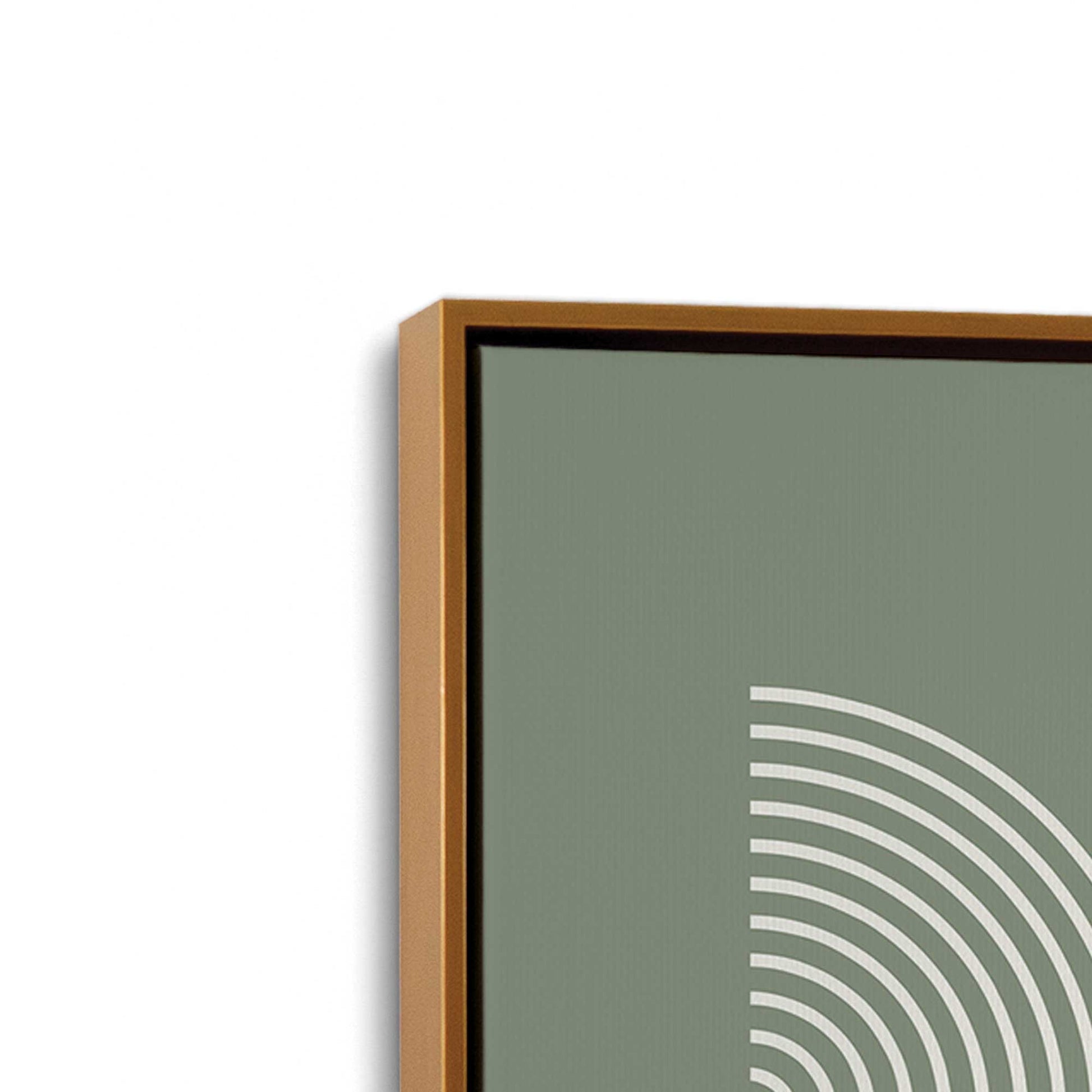 [Color:Polished Gold], Picture of art in a Polished Gold frame at an angle