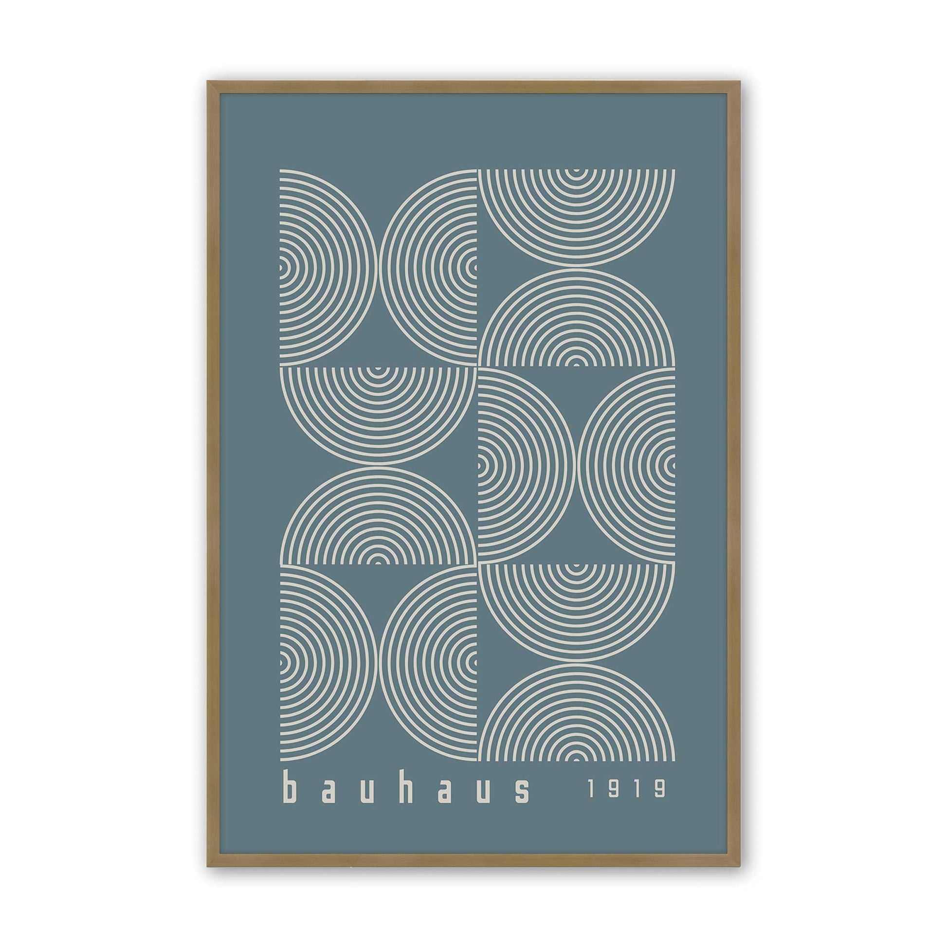 [Color:Brushed Gold], Picture of art in a Brushed Gold frame