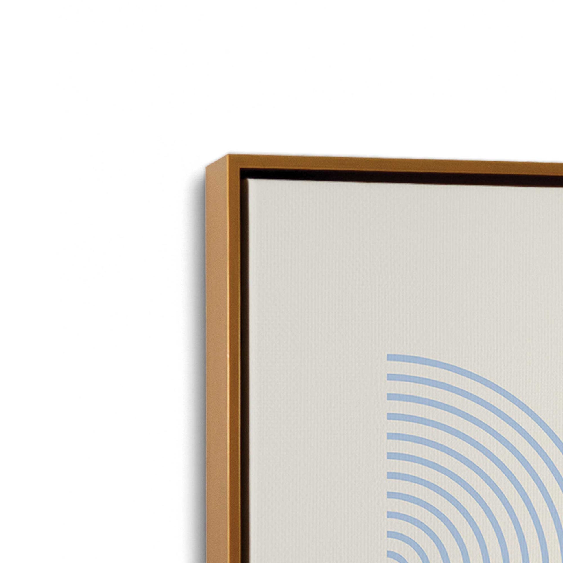 [Color:Polished Gold], Picture of art in a Polished Gold frame at an angle