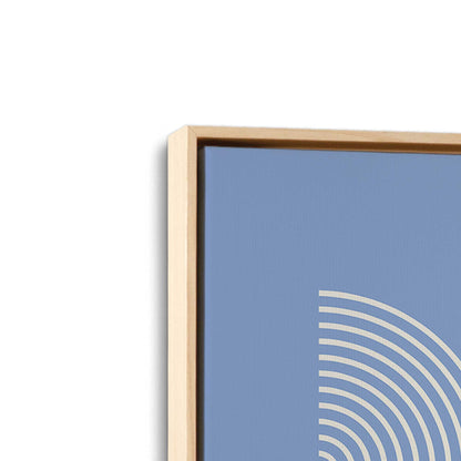 [Color:American Maple], Picture of art in a American Maple frame at an angle