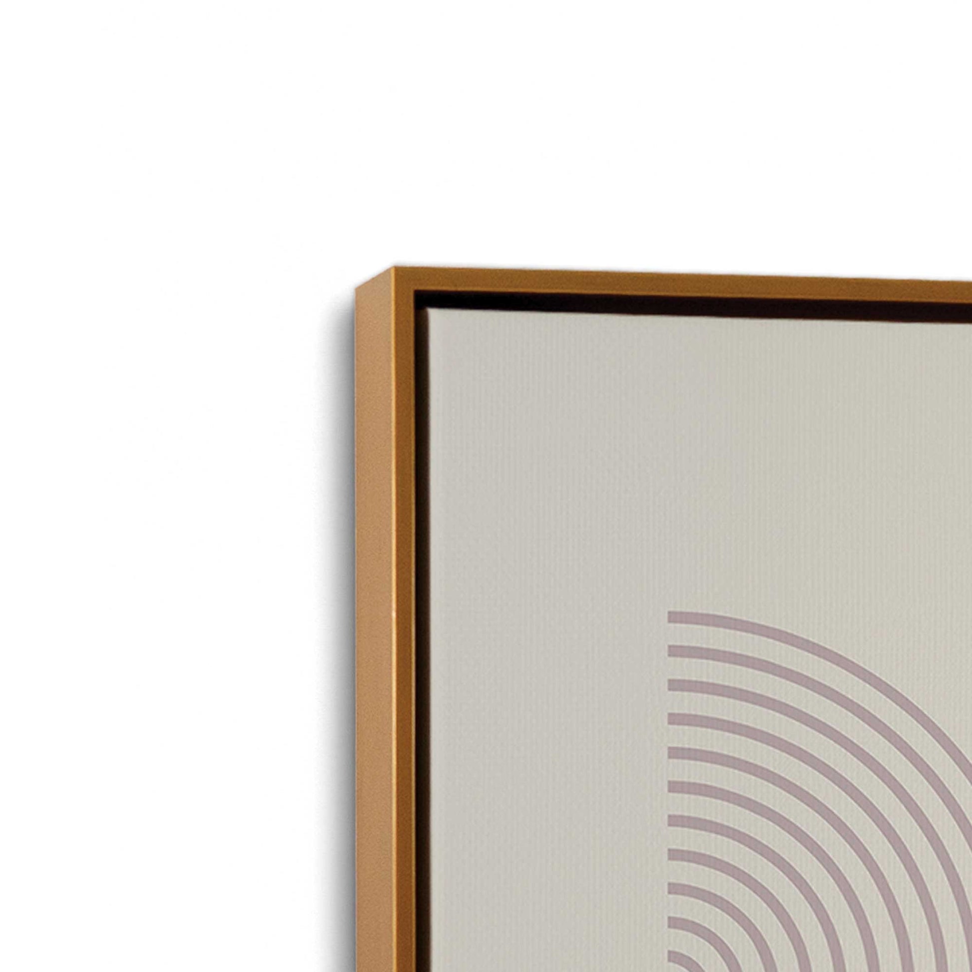 [Color:Polished Gold], Picture of art in a Polished Gold frame at an angle