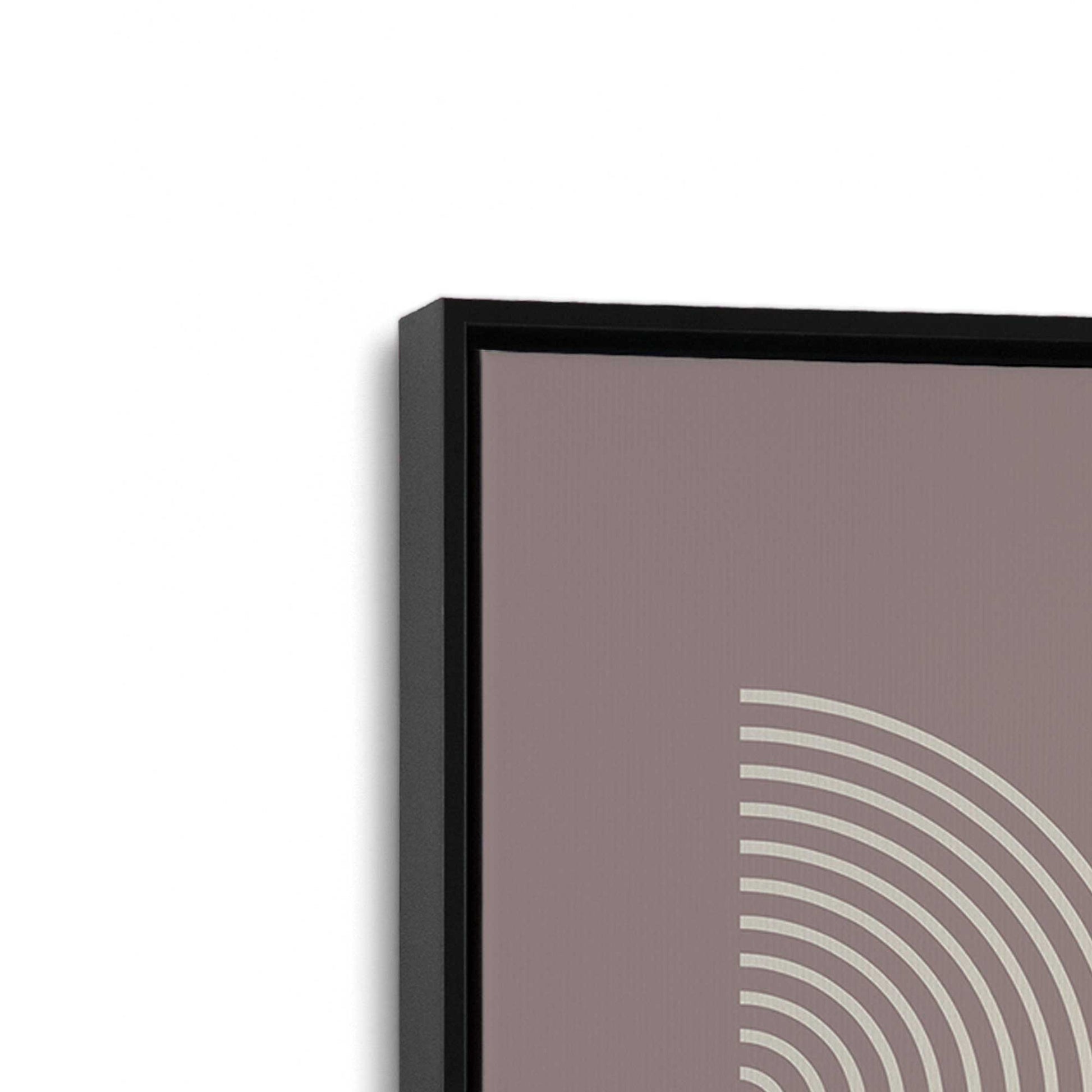 [Color:Satin Black], Picture of art in a Satin Black frame at an angle