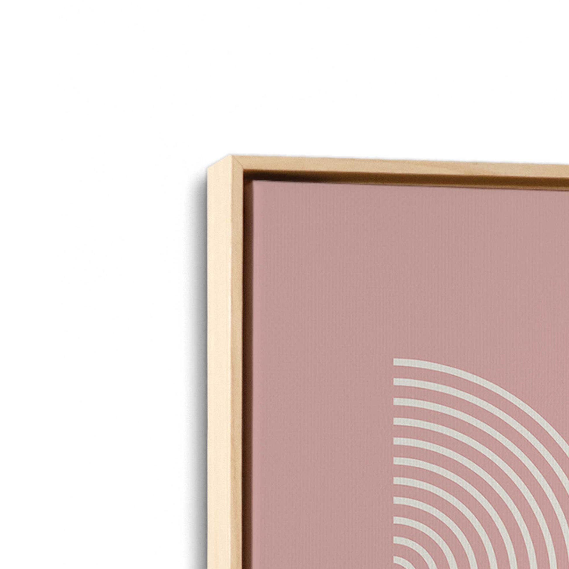 [Color:American Maple], Picture of art in a American Maple frame at an angle