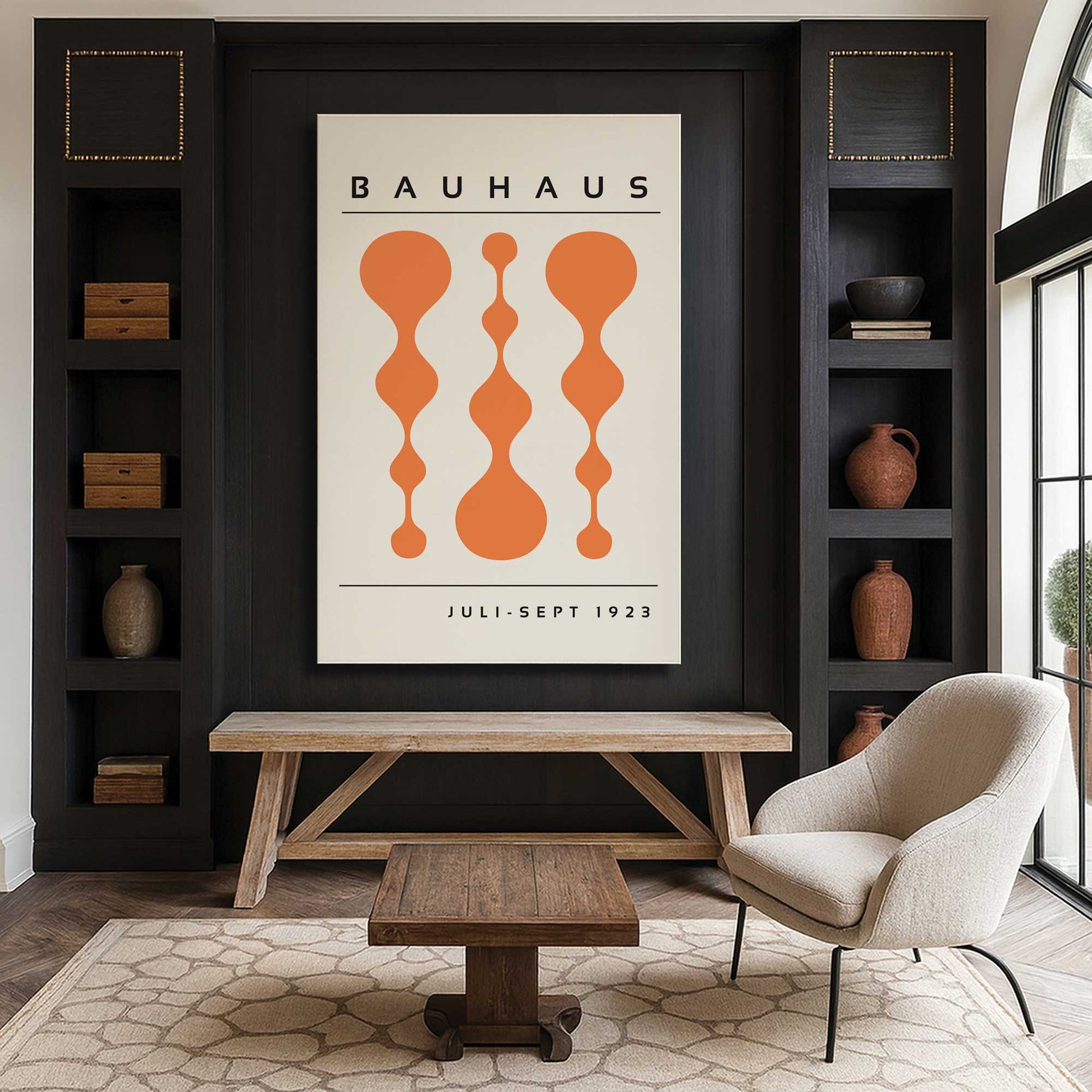 [Color:Stretched Canvas], Picture of art in a room