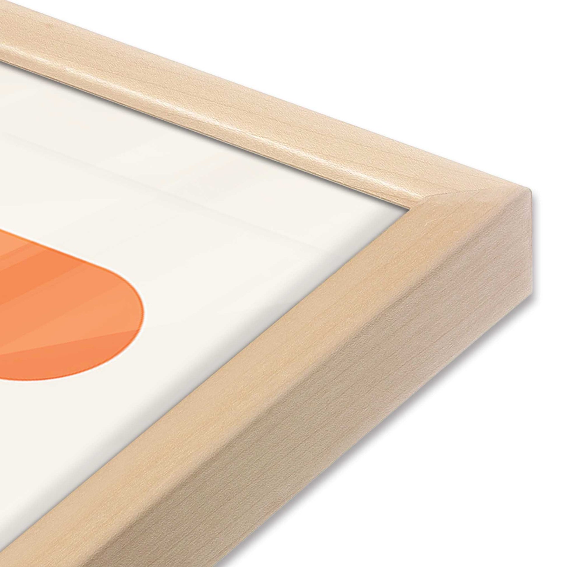 [Color:Raw Maple], Picture of art in a Raw Maple frame at an angle