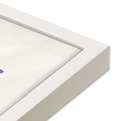 [Color:Opaque White], Picture of art in a Opaque White frame of the corner