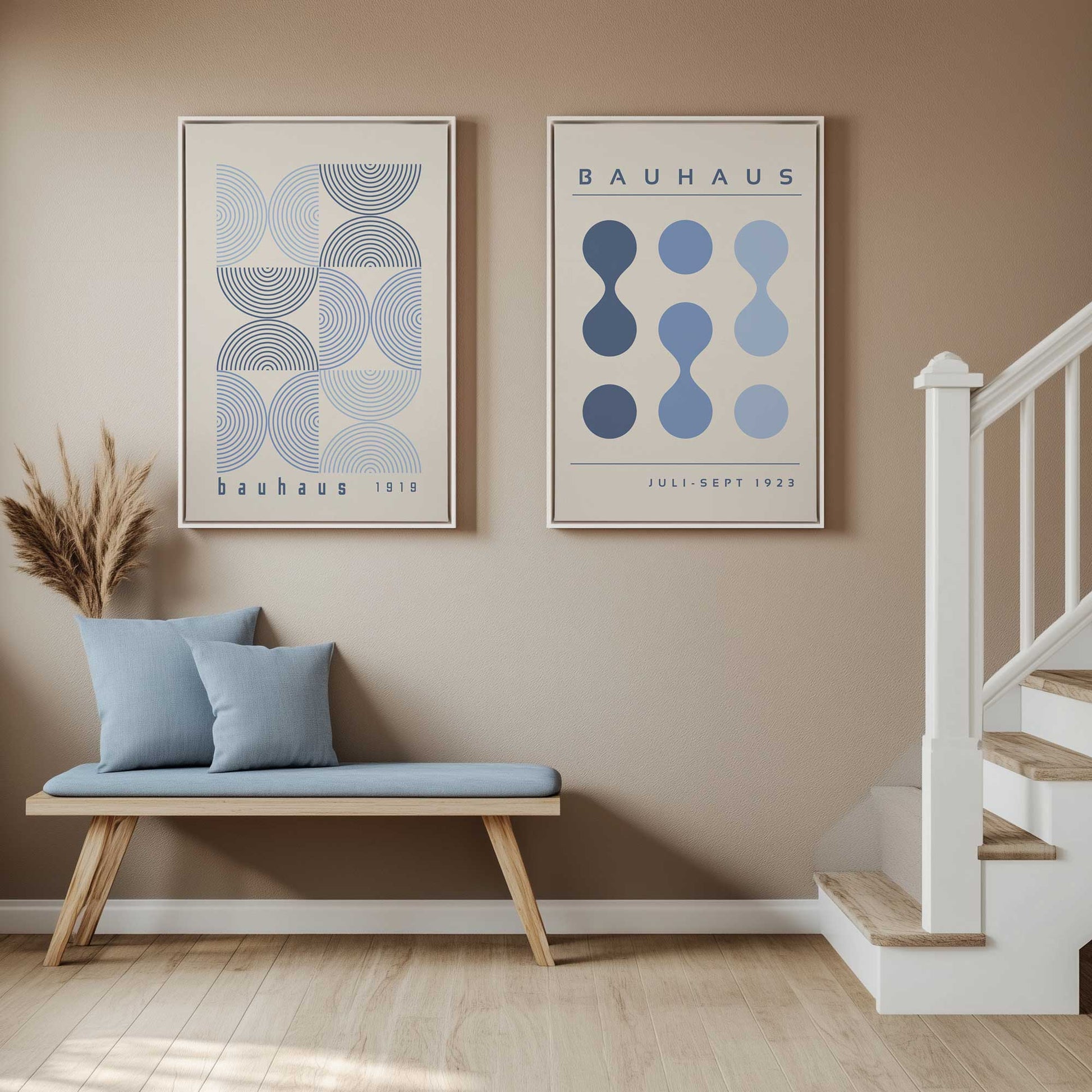[Color:Opaque White], Picture of art in a White frame