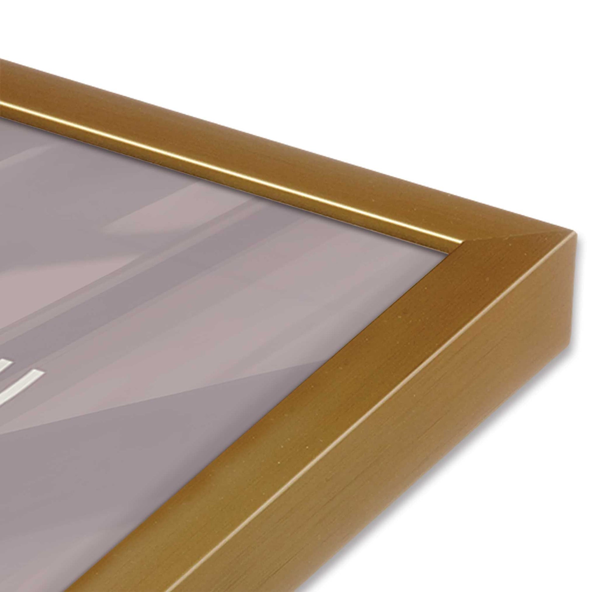 [Color:Polished Gold], Picture of art in a Polished Gold frame of the corner