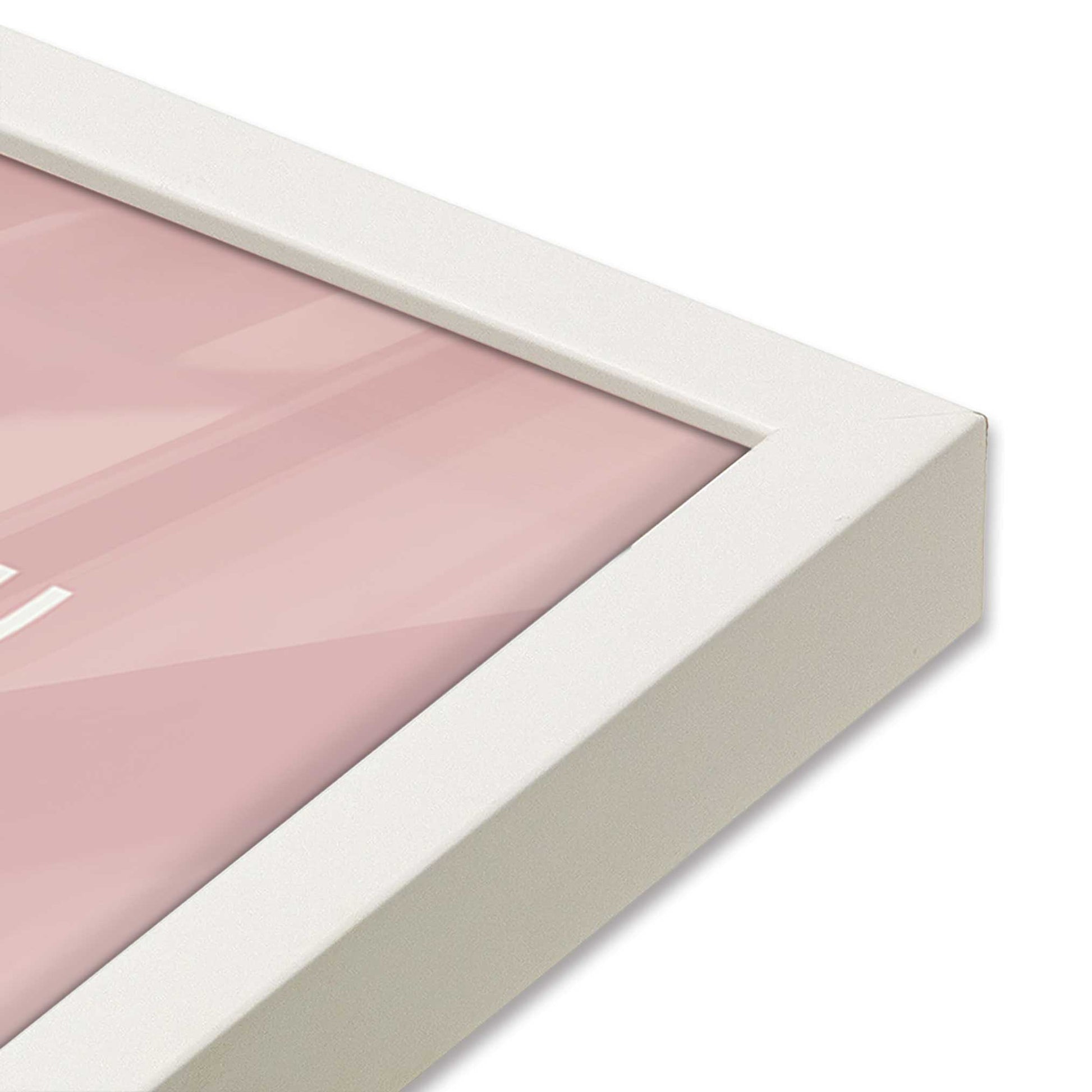 [Color:Opaque White], Picture of art in a Opaque White frame of the corner