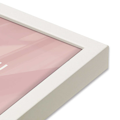 [Color:Opaque White], Picture of art in a Opaque White frame of the corner