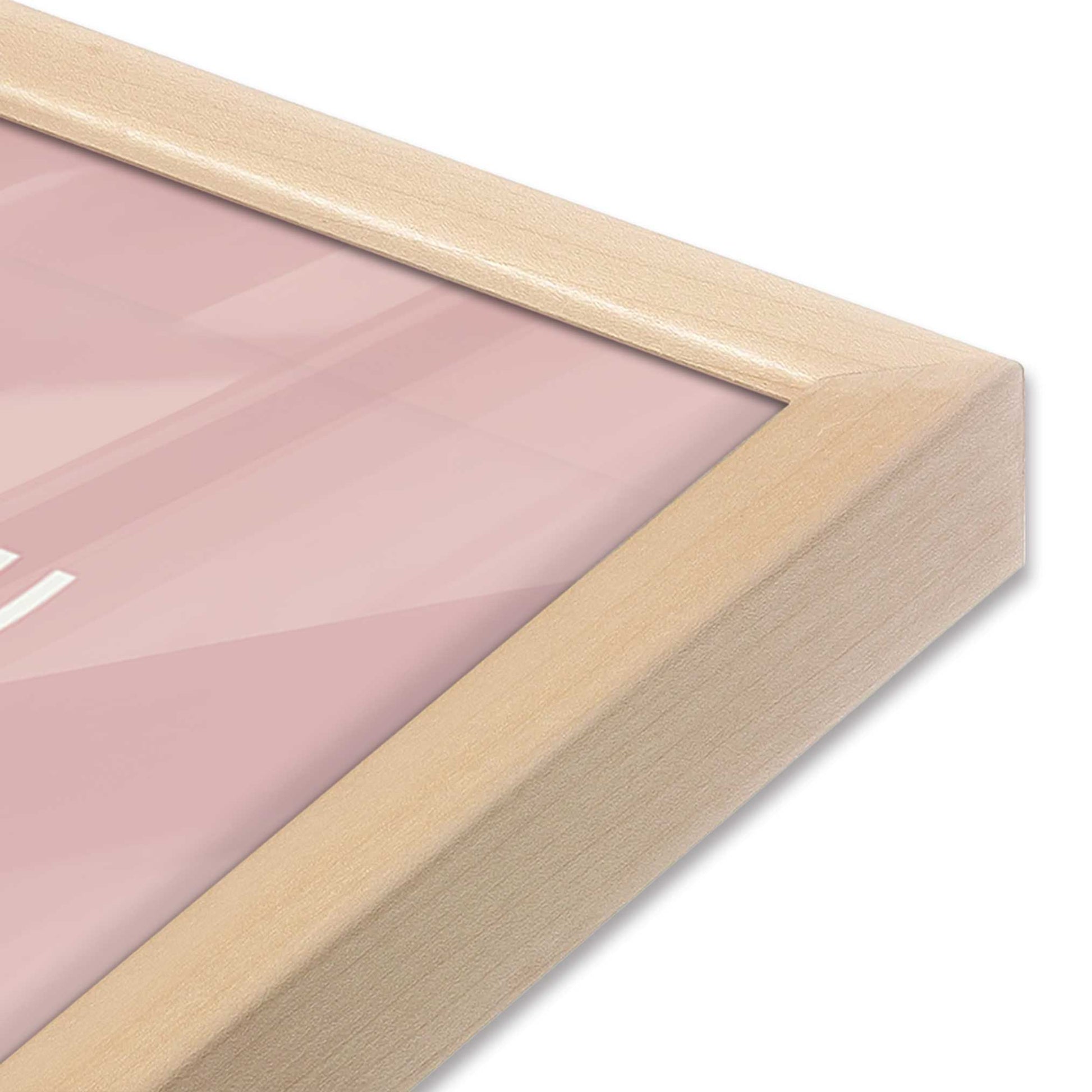 [Color:Raw Maple], Picture of art in a Raw Maple frame of the corner