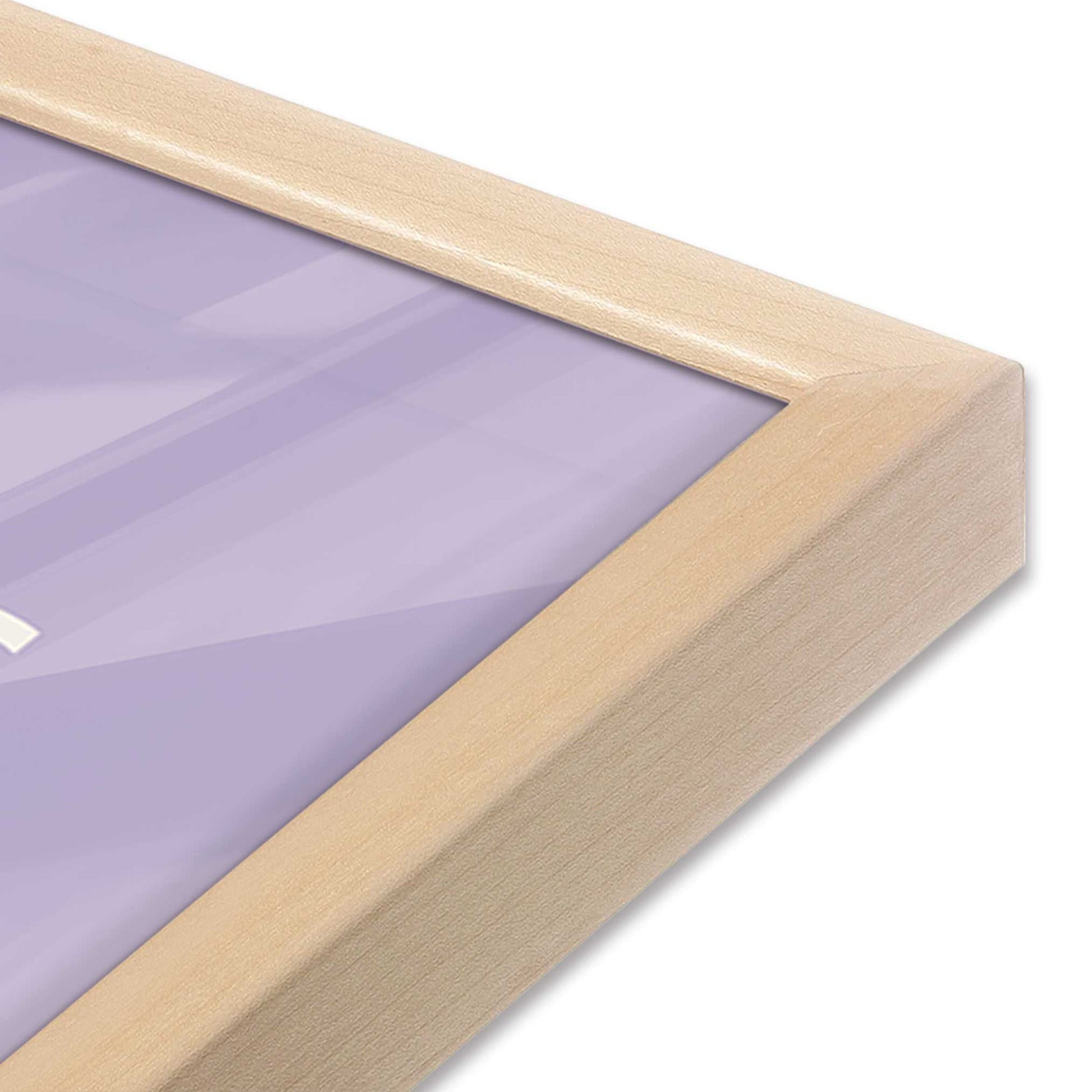 [Color:Raw Maple], Picture of art in a Raw Maple frame of the corner