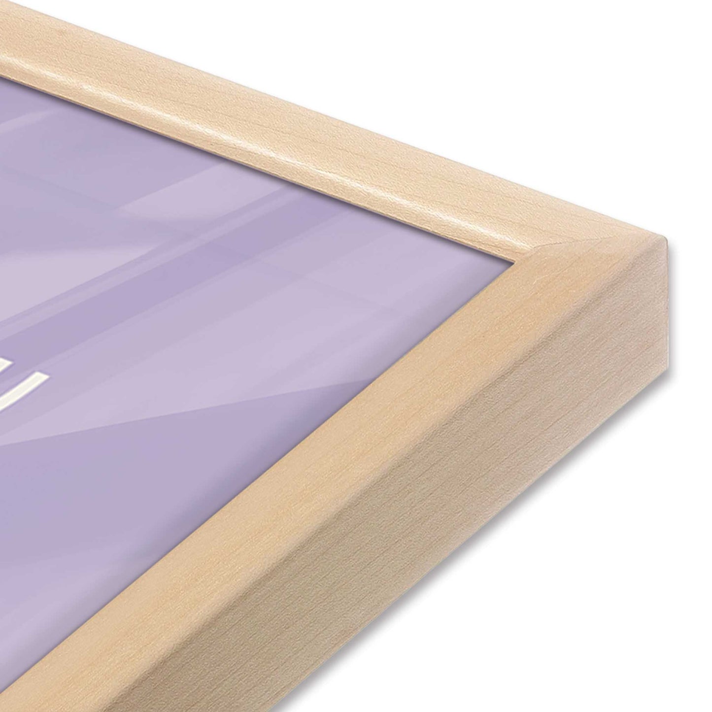 [Color:Raw Maple], Picture of art in a Raw Maple frame of the corner