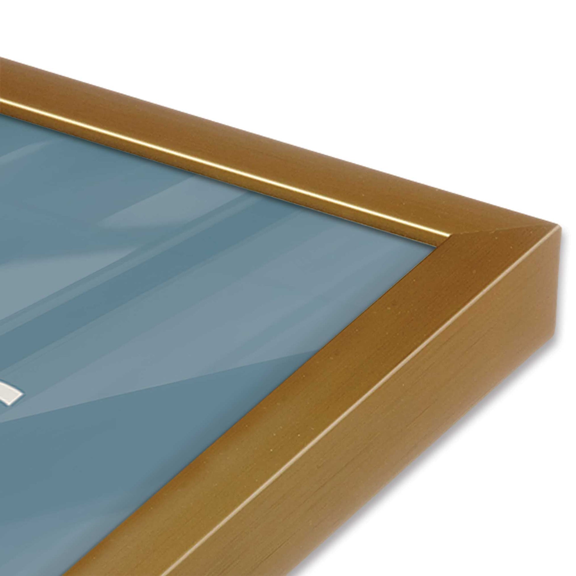 [Color:Polished Gold], Picture of art in a Polished Gold frame of the corner