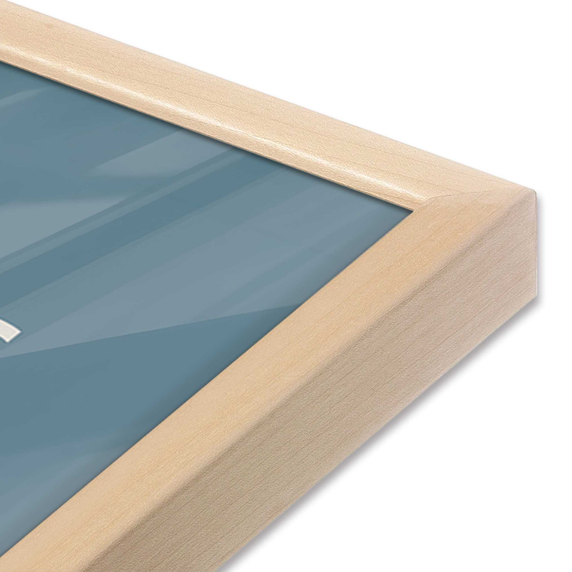 [Color:Raw Maple], Picture of art in a Raw Maple frame of the corner