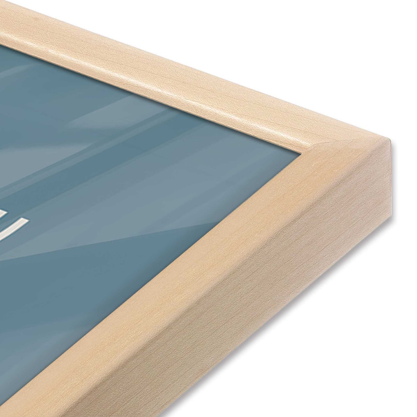 [Color:Raw Maple], Picture of art in a Raw Maple frame of the corner