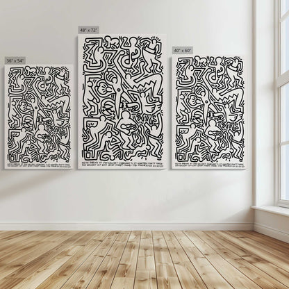 [Color:Stretched Canvas], Image showing the size comparisons