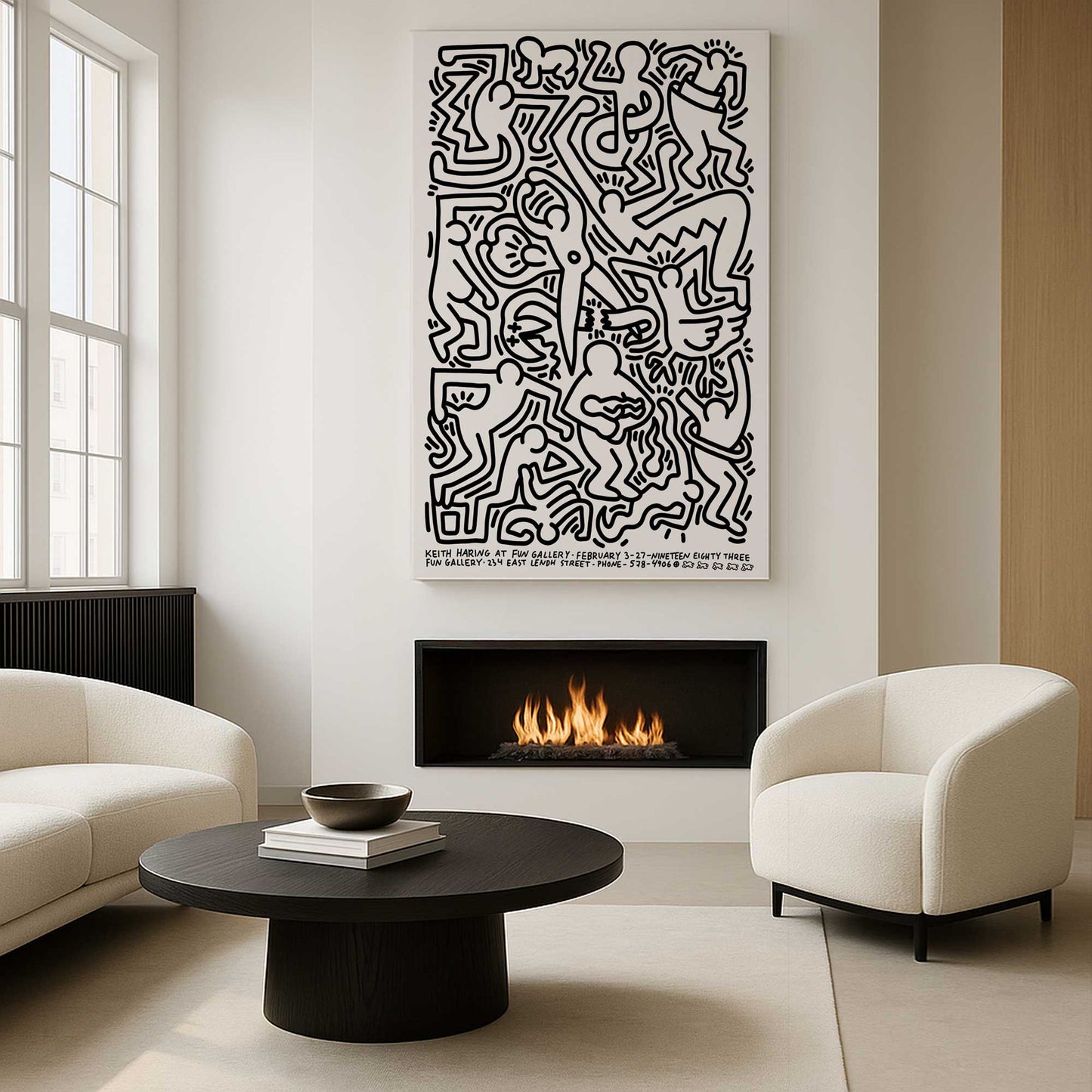 [Color:Stretched Canvas], Picture of art in a room