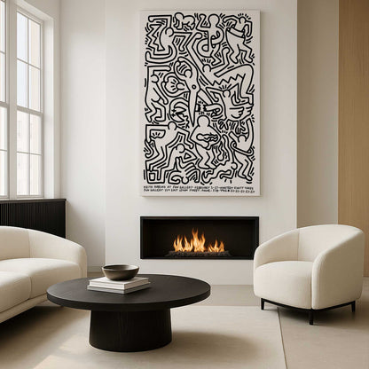 [Color:Stretched Canvas], Picture of art in a room
